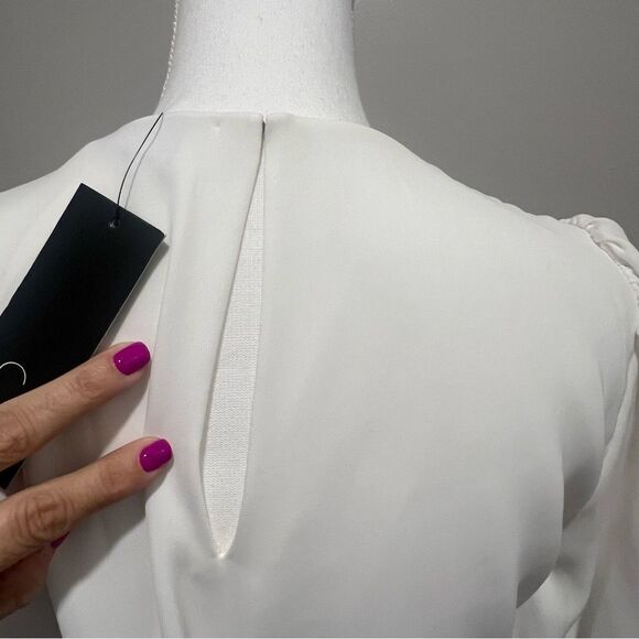 Sachin + Babi Camila flared hem midi dress size 10 in ivory - Picture 10 of 13